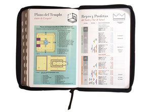 BIBLIA RVR 1960 LETRA GRANDE TAMANO MANUAL SIMIL PIEL DUOTONE CAFE CAFE CON INDICE CON CIERRE