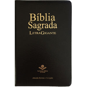 BIBLIA EM PORTUGUES ARC064TIZLGILV TAPA CUERO RECONSTITUIDO NEGRO CIERRE INDICE DIGITAL