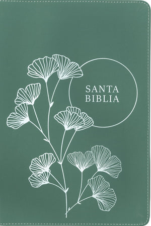 BIBLIA NTV REFERENCIA CENTRAL LETRA GRANDE CON FILAMENT SIMIL PIEL CIERRE DESIGN 4 TBD VERDE INDICE LETRA ROJA