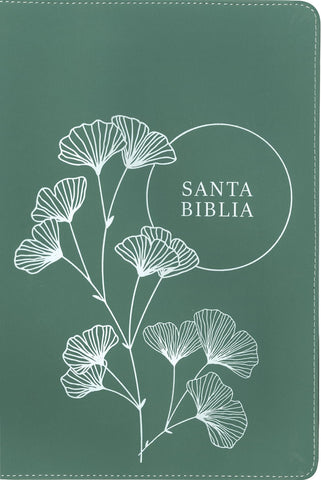 Image of BIBLIA NTV REFERENCIA CENTRAL LETRA GRANDE CON FILAMENT SIMIL PIEL CIERRE DESIGN 4 TBD VERDE INDICE LETRA ROJA