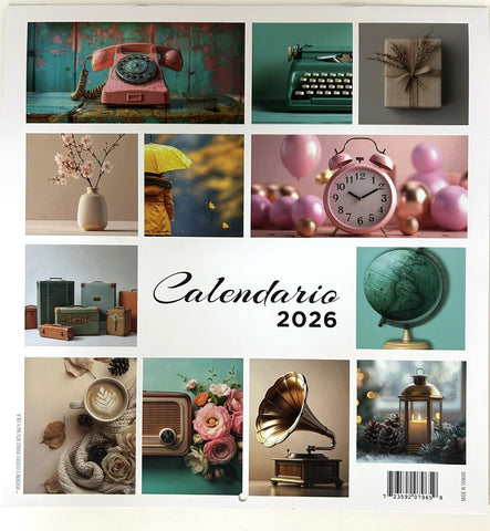 Image of Calendario Vintage 2026 Libro-café