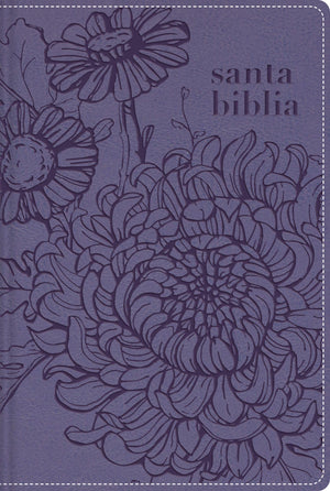 BIBLIA NBLA EDICION VERSIFICADA TAMANO BOLSILLO PIEL MORADO CIERRE PALABRAS DE JESUS EN ROJO COMFORT PRINT