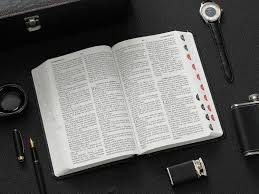 Image of BIBLIA RVR 1960 TAMANO MANUAL LETRA GRANDE COLECCION SUPREME NEGRO LEON CRUCES SIMIL PIEL