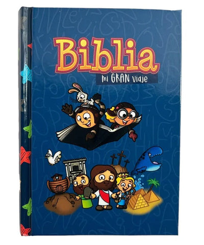 Image of Biblia RVR 1960 Mi Gran Viaje Azul Tapa Dura