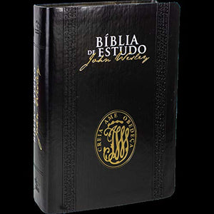 BIBLIA EM PORTUGUES BIBLIA DE ESTUDO JOHN WESLEY EM PORTUGUES DO BRASILNA085BEJW TAPA NEGRA