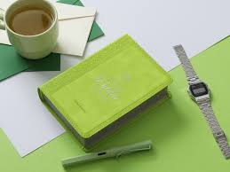 Image of BIBLIA RVR 1960 LETRA GRANDE TAMANO MANUAL NEOCLASSIC VERDE LIMA SIMIL PIEL