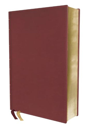 BIBLIA RVR DE ESTUDIO TRASFONDO CULTURAL PIEL ROJO VINO INTERIOR A COLOR COMFORT PRINT