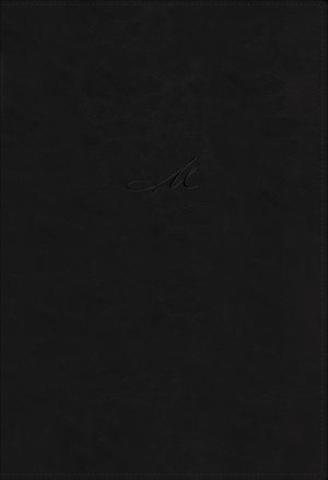 Biblia NBLA de Estudio MacArthur Piel Negro Interior a Dos Colores Comfort Print