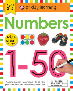 WIPE CLEAN WORKBOOK: NUMBERS 1-50: AGES 3-5; WIPE-CLEAN WITH PEN (WIPE CLEAN LEARNING BOOKS)