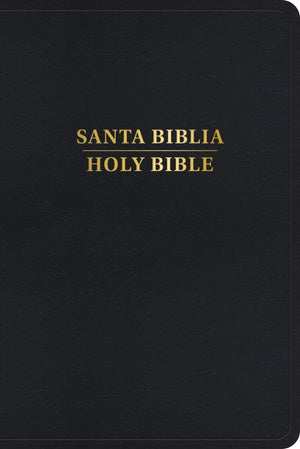 Biblia RVR 1960 KJV Bilingüe Negro Símil Piel