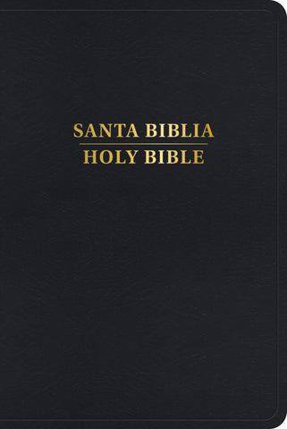 Image of Biblia RVR 1960 KJV Bilingüe Negro Símil Piel