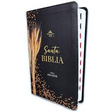 Image of BIBLIA RVR 1960 TAMANO MANUAL LETRA GRANDE COLECCION SUPREME NEGRO TRIGO SIMIL PIEL