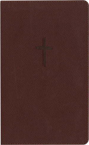 BIBLIA NTV REFERENCIA CENTRAL LETRA GRANDE CON FILAMENT SIMIL PIEL CAFE INDICE, LETRA ROJA