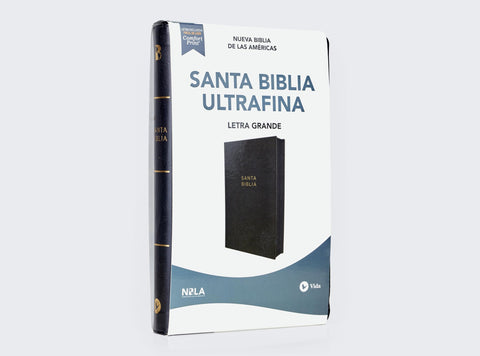 Image of BIBLIA NBLA LETRA GRANDE ULTRAFINA NEGRO SIMIL PIEL