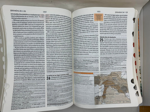 Image of Biblia RVR 1960 de Estudio Teológico Flores Naranja con Índice