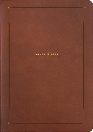 BIBLIA NTV DE ESTUDIO DEL DIARIO VIVIR SIMIL PIEL CAFE LETRA ROJA