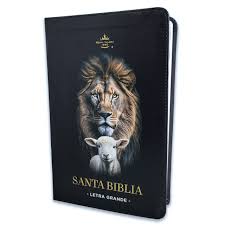 Image of BIBLIA RVR 1960 TAMANO MANUAL LETRA GRANDE COLECCION SUPREME CORDERO Y LEON SIMIL PIEL