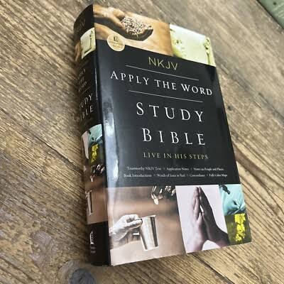 Image of NKJV, APPLY THE WORD STUDY BIBLE, HARDCOVER: LIVE IN HIS STEPS