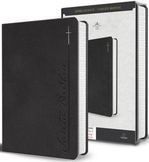BIBLIA RVR 1960 LETRA GIGANTE GRIS SIMIL PIEL