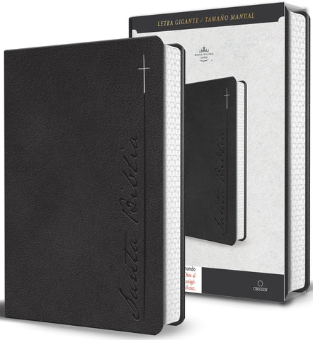 Image of BIBLIA RVR 1960 LETRA GIGANTE GRIS SIMIL PIEL