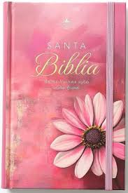 Image of BIBLIA RVR 1960 LETRA GRANDETAMANO MANUAL TAPA DURA FLOR ROSA TAPA DURA