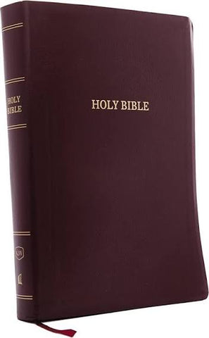 Image of KJV HOLY BIBLE: SUPER GIANT PRINT WITH 43,000 CROSS REFERENCES, BURGUNDY LEATHER-LOOK, RED LETTER, COMFORT PRINT: KING JAMES VERSION