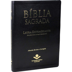 BIBLIA EM PORTUGUES ARC087TILEXGLV TAPA EN CUERO RECONSTITUIDO NEGRO INDICE DIGITAL