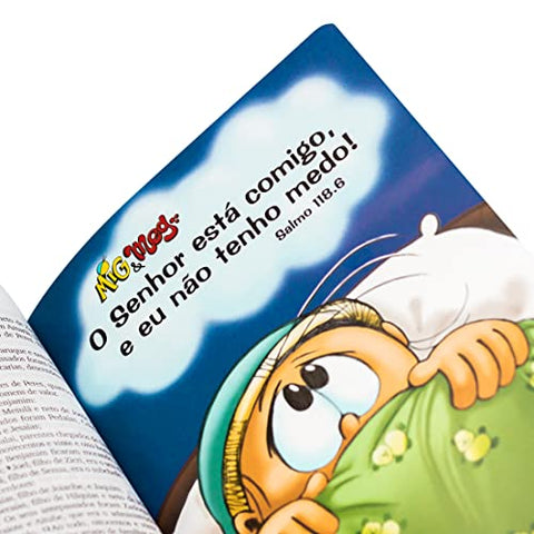 Image of BIBLIA EM PORTUGUES NTLH043LMFBPMM TAPA DURA COLORES AZUL CANTO BLANCO