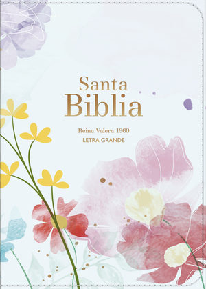 Biblia RVR 1960 Compacta Letra Grande 11 puntos Símil Piel Azul Claro