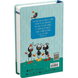BIBLIA EM PORTUGUES NTHL EXPLICADA PARA CRIANÃ‡AS COM ILUSTRAÃ‡Ã•ES SMILINGUIDO CAPA DURA AZUL