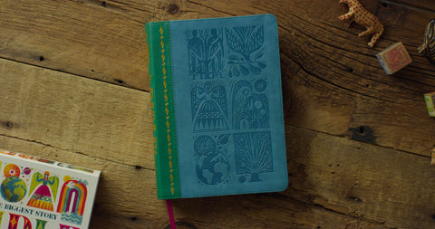 Image of THE BIGGEST STORY BIBLE STORYBOOK (TRUTONE, GREEN/TEAL)
