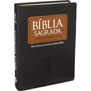 BIBLIA EM PORTUGUES NTLH085TILEXG TAPA IMITACION CUERO MARRON OCURO INDICE DIGITAL