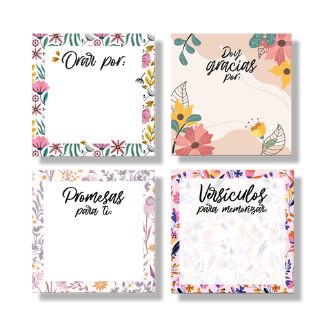 Image of PACK NOTAS ADHESIVAS 4 MODELOS