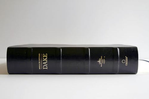 Image of Biblia RVR 1960 de Estudio Dake Negro Símil Piel con Índice