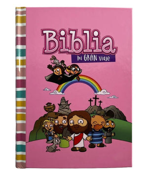 Biblia RVR 1960 Mi Gran Viaje Rosa Tapa Dura