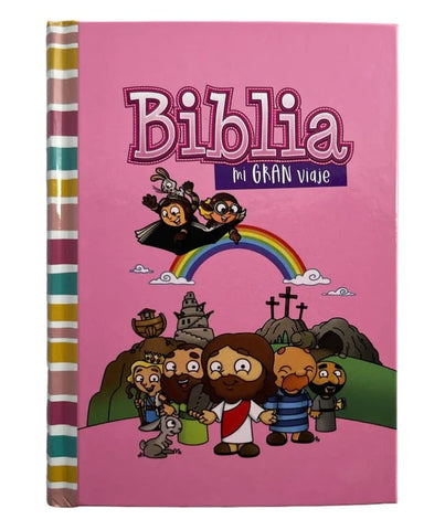 Image of Biblia RVR 1960 Mi Gran Viaje Rosa Tapa Dura