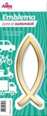 EMBLEMA PARA AUTO 13 CM ICHTUS. DORADO