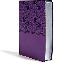 Image of KJV LARGE PRINT PERSONAL SIZE REFERENCE BIBLE, PURPLE LEATHERTOUCH, RED LETTER