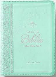 Image of BIBLIA RVR 1960 LETRA GRANDE TAMANO MANUAL NEOCLASSIC TURQUESA SIMIL PIEL