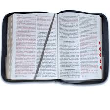 Image of BIBLIA RVR 1960 LETRA GIGANTE TRICOLOR NEGRO GRIS SIMIL PIEL CON INDICE Y CIERRE