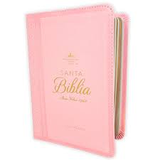 Image of BIBLIA RVR 1960 LETRA GRANDE TAMANO MANUAL NEOCLASSIC ROSA SIMIL PIEL