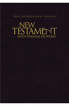 NIV, New Testament with Psalms and Proverbs, Pocket-Sized, Paperback, Black