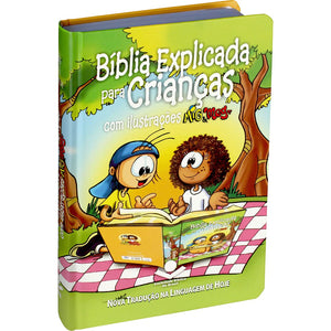 BIBLIA EM PORTUGUES NTLH063BECMM TAPA DURA ILUSTRADA CANTO BLANCO