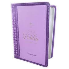 Image of BIBLIA RVR 1960 LETRA GRANDE TAMANO MANUAL NEOCLASSIC LILA SIMIL PIEL