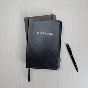 Biblia RVR 1960 Letra Gigante Negro Símil Piel con Índice