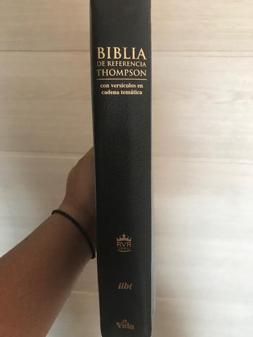 Image of BIBLIA RVR 1960 DE REFERENCIA THOMPSON SIMIL PIEL NEGRO