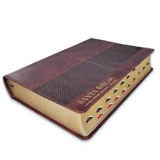 Image of BIBLIA RVR 1960 LETRA SUPER GIGANTE CAFE GEO COLECCION EFESO CON INDICE SIMIL PIEL