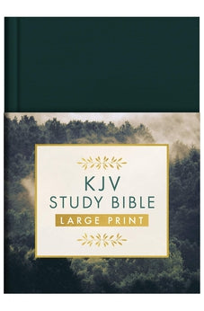 KJV Study Bible - Large Print [Gold Evergreen] (King James Bible)