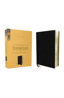 KJV, Thompson Chain-Reference Bible, European Bonded Leather, Black, Red Letter, Comfort Print