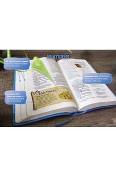 Image of NASB, Adventure Bible, Leathersoft, Blue, Full Color Interior, Red Letter, 1995 Text, Comfort Print
